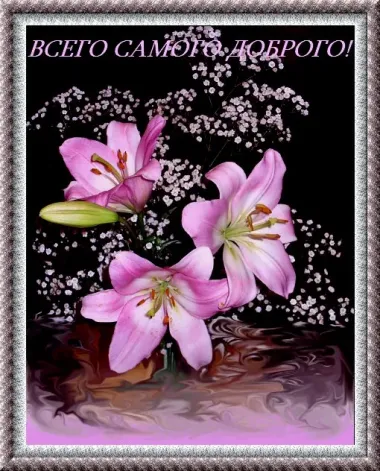 Открытка с пожеланиями Лилии