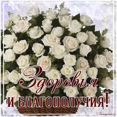 Открытка с пожеланиями Здоровья