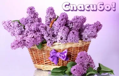 Открытка с пожеланиями Спасибо