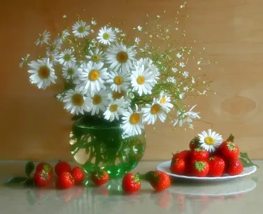 Открытка с пожеланиями Поздравление, красивое пожелание Открытка ромашки стильно, прикольно, коротко, своими словами