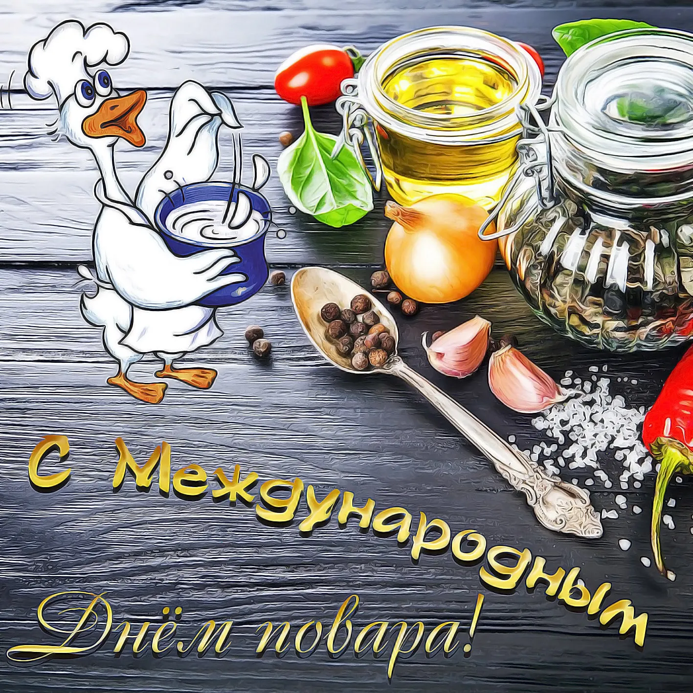 Открытка с пожеланиями 