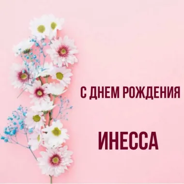 Открытка с пожеланиями Поздравление, красивое пожелание Нежная картинка для инессы на стильно, прикольно, коротко, своими словами