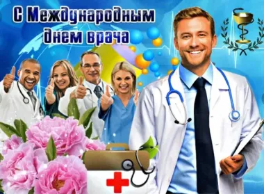 Открытка с пожеланиями Поздравление, красивое пожелание Яркая открытка на международный стильно, прикольно, коротко, своими словами