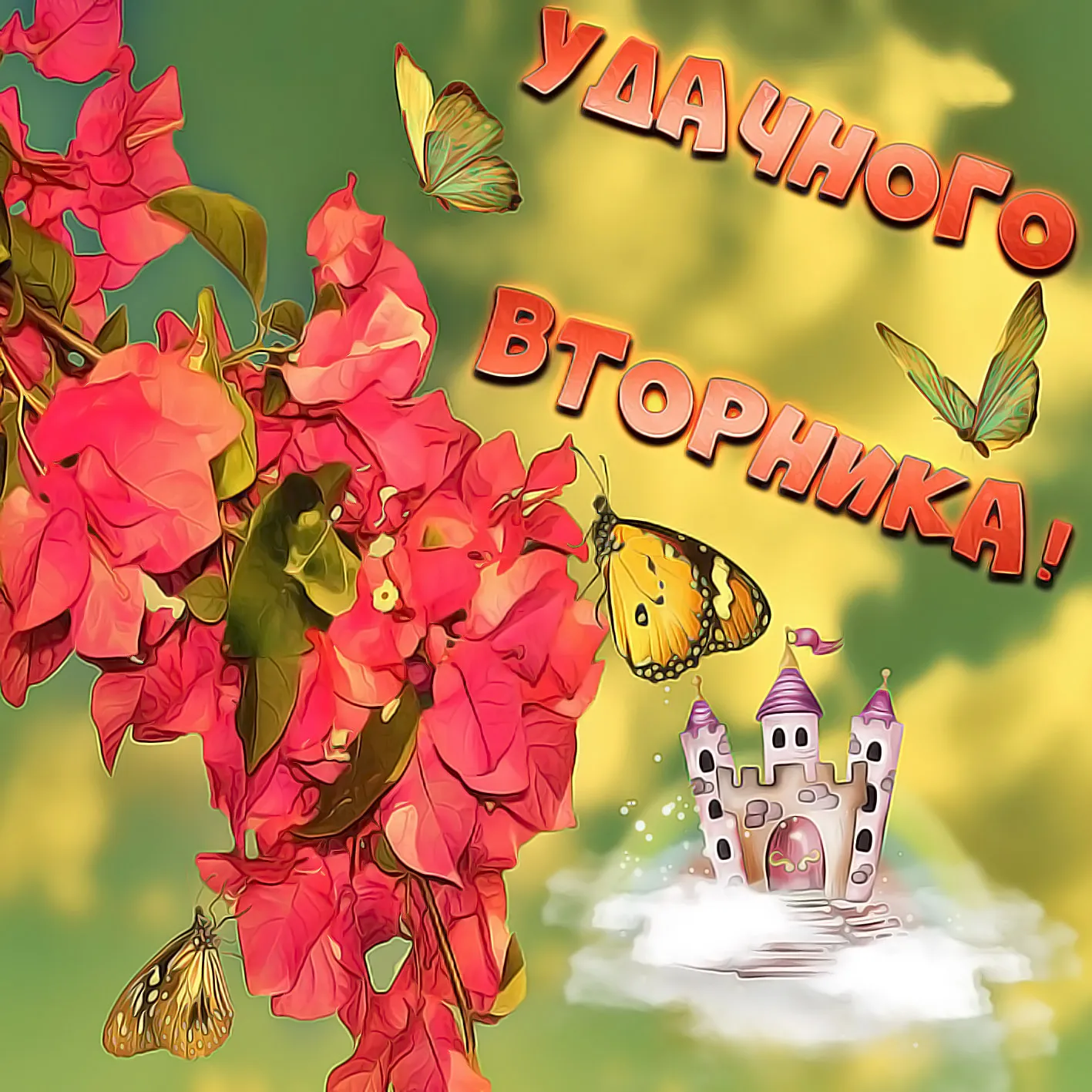 Открытка с пожеланиями 