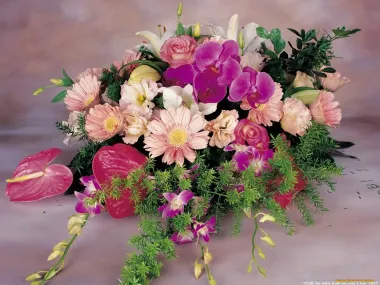 Открытка с пожеланиями Поздравление, красивое пожелание Букет красивых стильно, прикольно, коротко, своими словами