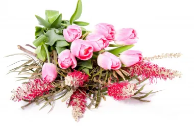 Открытка с пожеланиями Поздравление, красивое пожелание Букет стильно, прикольно, коротко, своими словами