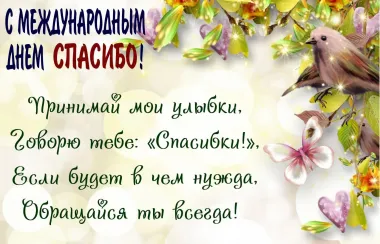 Открытка с пожеланиями Поздравление, красивое пожелание прикольное поздравление с международным стильно, прикольно, коротко, своими словами